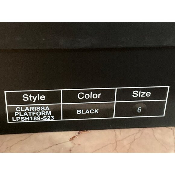 LPA Clarissa Jute Platforms in Black 6 With Box Womens High Heels - Picture 9 of 10